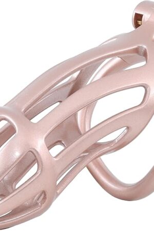 3D Printed Male Chastity Cage with Catheter Chastity Device with 5 Rings Cock Cage for Men Penis Exercise Bondage Gear & Accessories BDSM Sex Toy Slave Tool (Max)