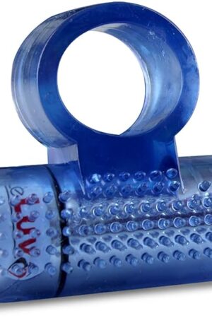 LeLuv Penis Ring w/Mini Bullet Vibrating Clitoris Tickler + Textured Replacement Sleeve