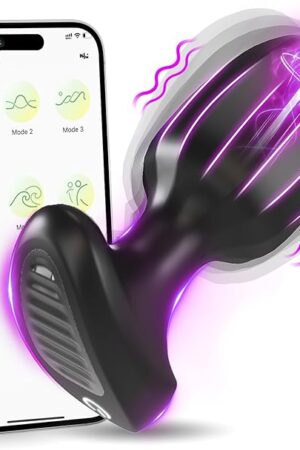 Anal Plug Vibrators Sex Toys - APP Remote Control Prostate Massager with 9 Intense Vibration Modes, Female Wearable G Spot Vibrator Male Vibrating Butt Plug Adult Sex Toys and Games for Men Women