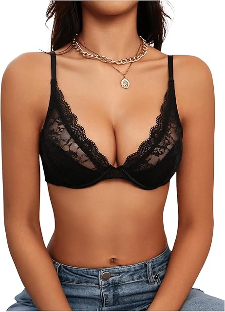 Women's Sexy Lace Bras Underwire Everyday Bra Comfort Push Up Bralettes