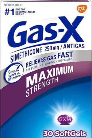 Gas-X Maximum Strength Gas Relief Softgels with Simethicone 250 mg - 30 Count