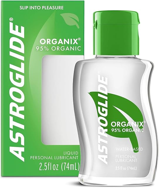 Astroglide Organix Liquid (25 Oz) Water Based Personal Lubricant with 95% Organic Ingredients