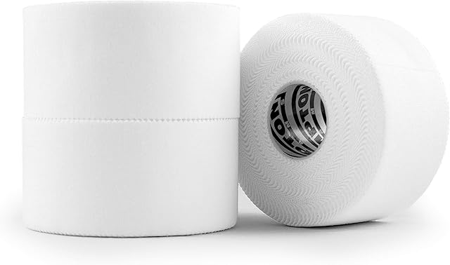Hampton Adams | As Seen on Shark Tank | Original Athletic Sports Tape (3-Pack) | 45ft Rolls | Very Strong Easy Tear NO Sticky Residue | Best Tape for Athlete & Trainers | Fingers Ankles Wrist