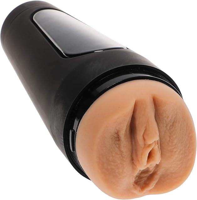 Doc Johnson Main Squeeze - Julia Ann - Ultraskyn Stroker - Squeeze Plate for Precise Pressure - Twist End Cap to Control Suction - Discreet Premium Stroker - Male Masturbator, Vagina, Vanilla