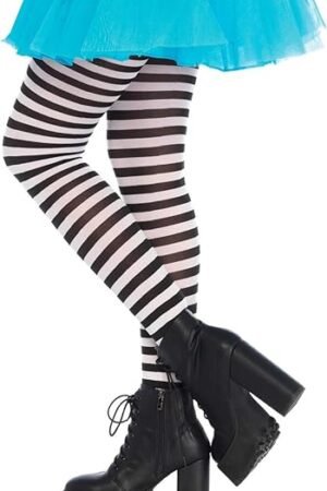 Women's Nylon Striped Tights