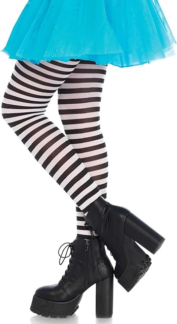 Women's Nylon Striped Tights