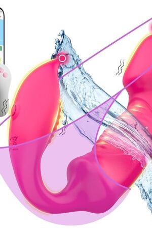 Wearable G spot Dildo Vibrator Sex Toys for Women & Couples, Mtsige APP Remote Control Dual Stimulation Wearable Vibrator Clit Stimulator, Vibrators Adult Toys Anal Dildo Juguetes Sexuales