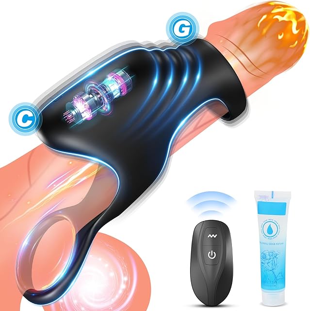 Vibrating Cock Ring Penis Sleeve, Clitoral Stimulator Couples Adult Sex Toys Penis Ring Vibrator, 10 Vibrations Male Vibrator Penis Enlarger Extention Ring, Sex Pleasure Anal G spot Stimulation