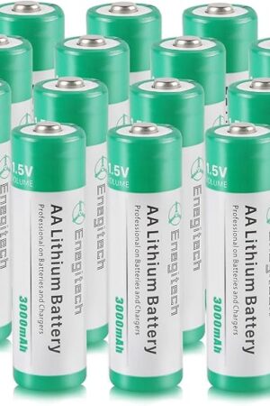 AA Lithium Battery, 3000mAh 15V Double A Lithium Battery for Blink Camera, Doorbell, Smart Lock Deadbolt, Security Aralm System Non-Rechargeable 16 Pack