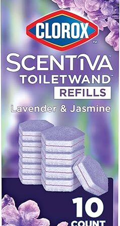 CLOROX Scentiva ToiletWand Refills, Lavender and Jasmine, 10 Count