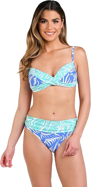 Women's Over The Shoulder Wrap Bikini Swimsuit Top