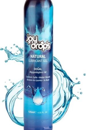 Water Based Lube, Odorless Lubricant Gel for Women Men, Condom Toy Compatible Lubrification Gel Non Sticky, Non Staining, Long Lasting, pH Balanced, 125 Ml, Natural