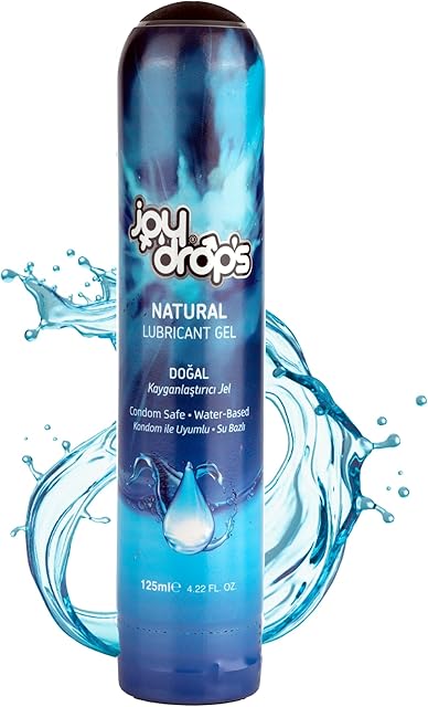 Water Based Lube, Odorless Lubricant Gel for Women Men, Condom Toy Compatible Lubrification Gel Non Sticky, Non Staining, Long Lasting, pH Balanced, 125 Ml, Natural