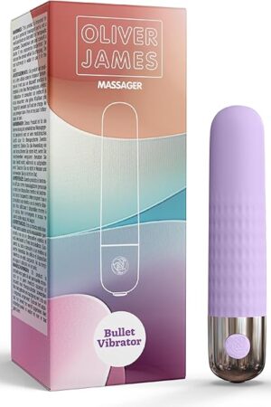 Bullet Vibrator by Oliver James - Rechargeable & Waterproof Vibrator Bullet with 10 Pleasure Modes, Body-Safe Silicone, Discreet Women's Sex Toy, Adult Sex Toy, 38? ? 07? (Lilac)
