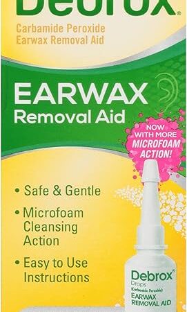 Debrox Ear Wax Removal Drops, Gentle Microfoam Ear Wax Remover, 05 Fl Oz