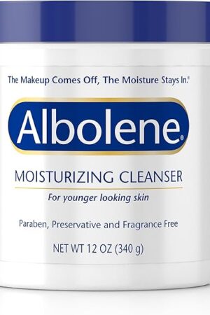 Albolene Moisturizing Cleanser & Makeup Remover Balm - Fragrance-Free Facial Cream for Cleansing & Hydration - Multi-Use Skincare for All Skin Types - No Harsh Chemicals