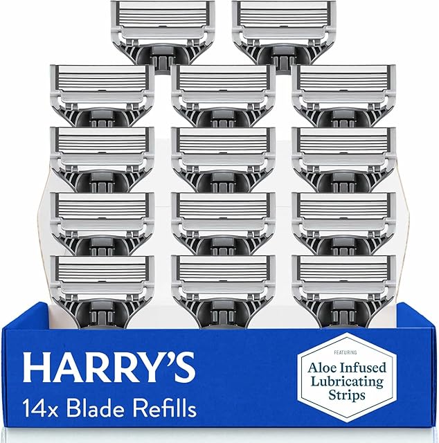 Harry's Razor Blades for Men - 14 Count - Premium Razor Blade Refill Cartridges