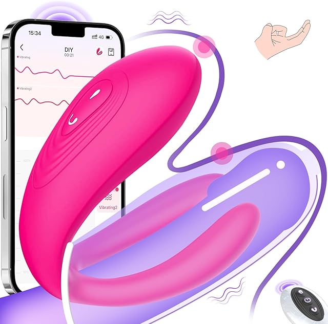 Wearable Remote Control Vibrator - BIG SHOCKED Adult Sex Toys for Women Couples Female Sex Toy G Spot Vibrater Clitoral Penis Vibrators with 10 Powerful Vibrating Dildo Sexual Pleasure Tools for Women