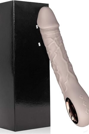G Spot Dildo Vibrator Women Adult Toys for Deep Penetration, Clitoral Massager Vibrating Sex Toy with Heating Function, Silicone Soft Anal Dildo Vibrator for Couple Pleasure (Skin)