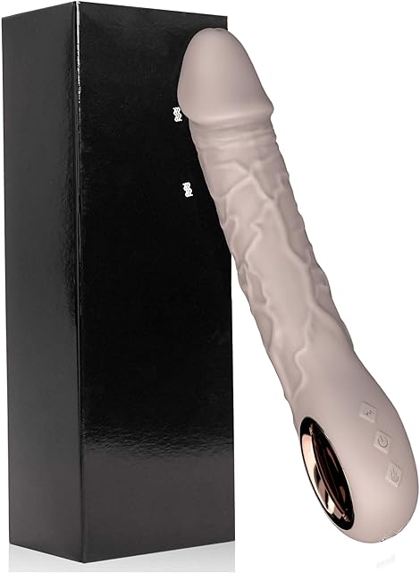 G Spot Dildo Vibrator Women Adult Toys for Deep Penetration, Clitoral Massager Vibrating Sex Toy with Heating Function, Silicone Soft Anal Dildo Vibrator for Couple Pleasure (Skin)