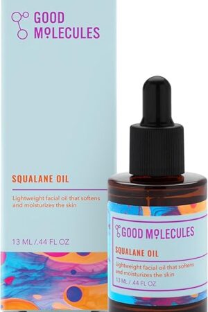 Good Molecules Squalane Oil - Moisturizer for Face, Skin, and Hair, Plumping, Firming, Anti-Aging - Skincare for Face to Hydrate and Calm the Skin