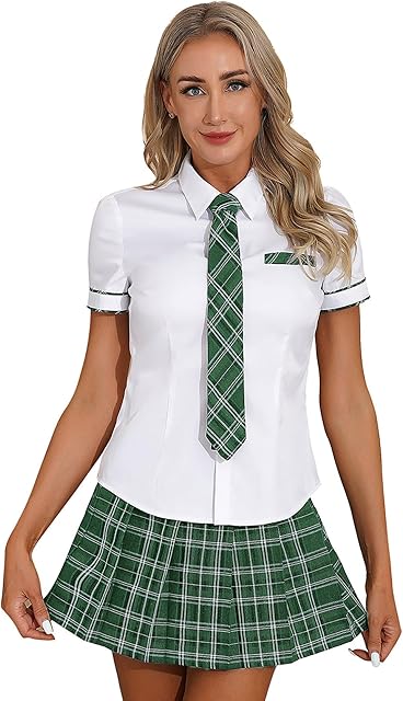 Woman's Japanese Schoolgirls Uniform Sexy Sailor Dress Anime Cosplay Costumes Lingerie Outfit