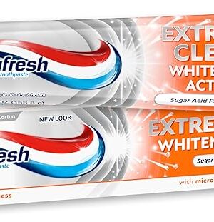 Aquafresh Extreme Clean Whitening Action Fluoride Toothpaste for Cavity Protection, Sugar Acid Protection, Mint Blast, 56 oz
