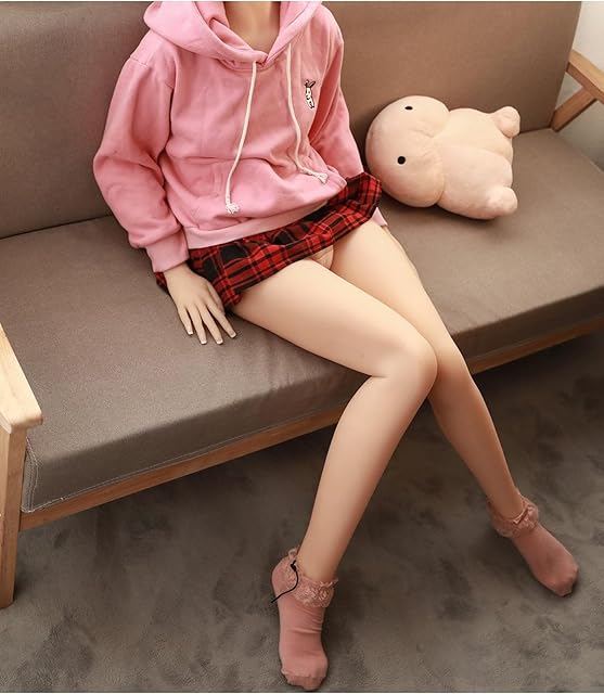 Full Size Sex Doll A Cup Small Breasts, Masturbation Toy Sex Dolls for Men, TPE Silicone Life Size Sex Doll Lifelike Women's Torso Love Doll with Rotatable Joints Adult Sex Toy 4.6, FT