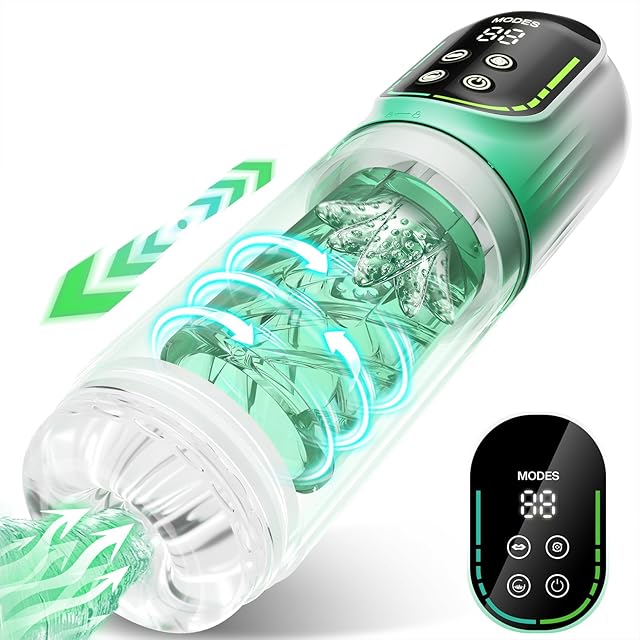 Automatic Male Masturbator Penis Pump, Male Sex Toys for Men Sex Toy Adult Toys Pocket Pussy Stroker Masturbators with 3 Pump & 7 Thrusting Rotating Vibrating Sucking Sex Machines & Devices