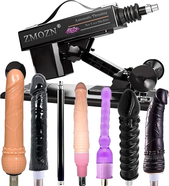 Automatic Sex Machine Sex Toys with Realistic Dildo Sex Huge Cock for Female Masturbation, Gay Couple Adult Masturbator Love Machine Device Gun with 7 Attachments