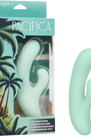 CalExotics Pacifica Fiji 10 Modes Dual Motor G Spot Vibrator for Women with Flexible Shaft and Waterproof Body Safe Silicone - SE-4210-20-3