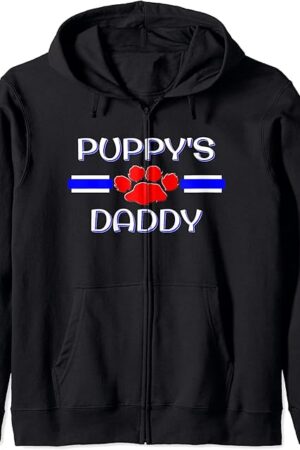 Gay Puppy Daddy, BDSM Human Pup Play Fetish Kink Gift Zip Hoodie
