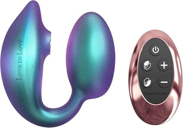 WONDERLOVER Iridescent Shades Vibrating Toy - Stimulation Vibrator for Ultimate Pleasure - Remote Control Vibrator Sex Toys - G Spot Vibrator for Adults - Wearable Vibrator - Turquoise