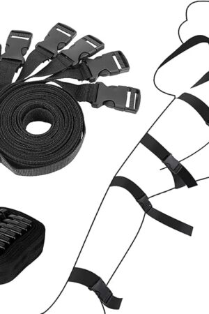 BDSM Kit Bondage Restraints Female Sex Toys,7Pcs Full Body Bondage Set Sex Strap Adult Toys with Quick Release Buckle, Sex Rope Bondage Gear & Accessories, Sex Furniture Adult Sex Toys for Men Couples