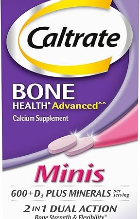Caltrate Minis 600 Plus D3 Plus Minerals Calcium and Vitamin D Supplement Tablets, Bone Health and Mineral Supplement for Adults - 150 Count