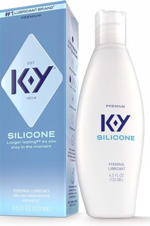 K-Y True Feel Silicone Based Premium Personal Lubricant, Safe to Use with Natural Rubber Latex Condoms, 45 oz (Packaging May Vary)
