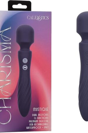 CalExotics Charisma Mystique 12 Modes Rechargeable Waterproof Silicone Vibrator Wand Massager with Flexable Head - SE-2099-25-3