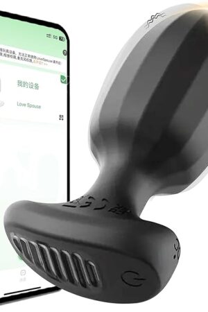 Anal Plug Vibrators Sex Toys with 9 Intense Vibration Modes, Anal Plug Vibrating Butt Plug, Female Wearable G Spot Vibrator, Adult Sex Toys for Men Women