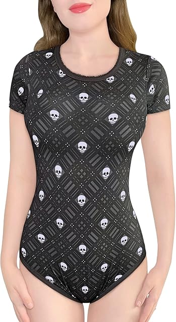 Cotton Romper Onesie Pajamas Bodysuit - Goth Plaid Onesie