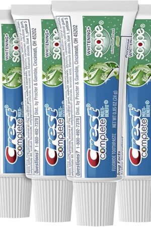 Crest Complete Whitening Scope Minty Toothpaste 85 Oz Travel Size 4 Pack
