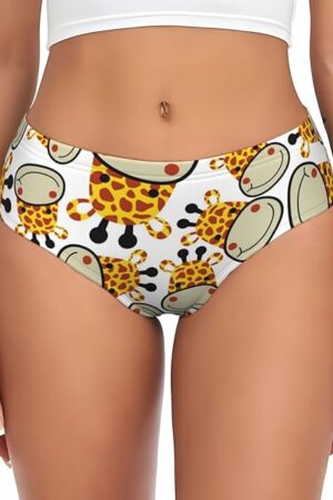 Giraffes Head Womens Underwear Soft Breathable Briefs Sexy Ladies Panties Lingerie