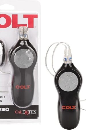 CalExotics Colt 7-Function Twin Turbo Bullet Vibrator - Sex Toys for Couples - Wired Adult Vibe Eggs Massager - Black