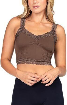 Comfort Wireless Sexy Lace Bralette for Women. One Size