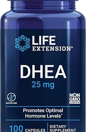 Life Extension DHEA 25 mg ? Supplement for Hormone Balance, Immune Support, Sexual Health, Bone & Cardiovascular Health and Anti-Aging and Mood Support ? Gluten-Free, Non-GMO ? 100 Capsules
