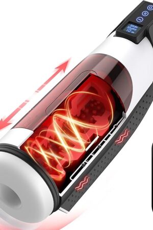 Automatic Male Masturbator Sex Toys for Men Sex Toy, Male Sex Toys Adult Toys Pocket Pussy Penis Pump Sex Machine, 3D Male Stroker Male Masturbators with 10 Vibrating & 8 Thrusting & LCD Display