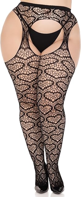 Women's Fishnet Suspender Pantyhose