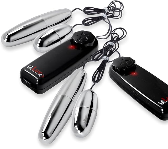 LeLuv Vibrator Large and Small Silver Bullets Multi-Speed Massager Eggs 2-Pack