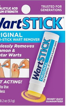 WartStick Maximum Strength Salicylic Acid Solid-Stick Common and Plantar Wart Remover 02 Oz