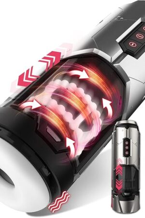 Automatic Male Masturbator Cup,Male Masturbators Toy with 7 Thrusting & Vibration Modes for Penis Stimulation,Electric Male Stroker Pocket Pussy for Men, Adult Male Sex Toys for Men