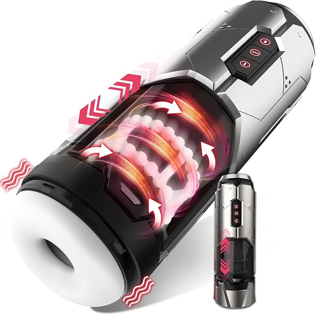 Automatic Male Masturbator Cup,Male Masturbators Toy with 7 Thrusting & Vibration Modes for Penis Stimulation,Electric Male Stroker Pocket Pussy for Men, Adult Male Sex Toys for Men